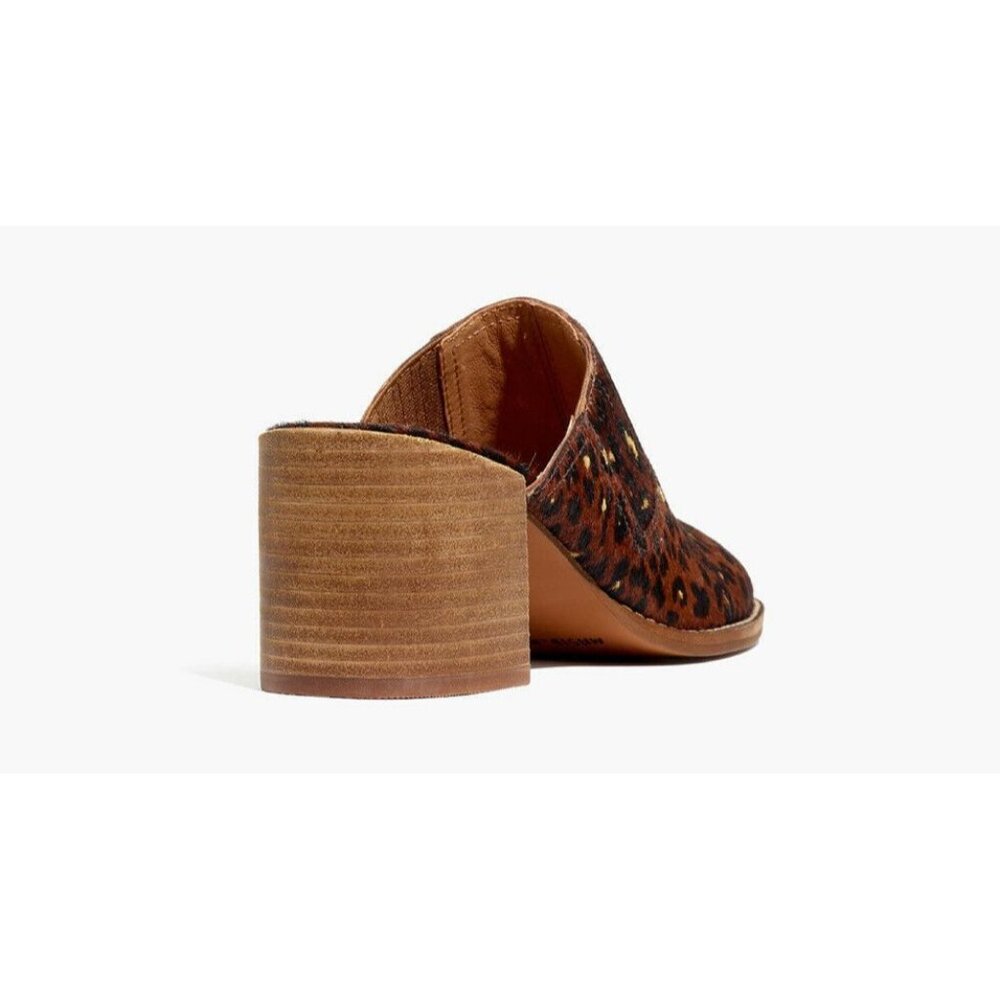 🆕MADEWELL Carey Mule Slide Shoes Calf Hair Leopard 9.5 - Picture 4 of 12